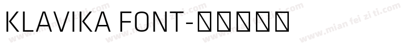 KLAVIKA FONT字体转换